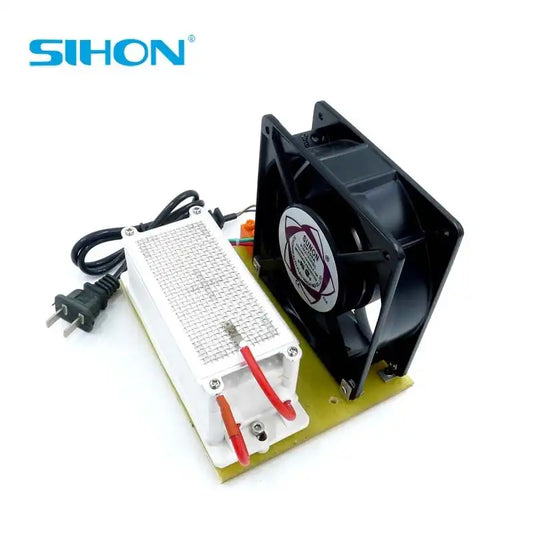 Commercial-Grade Stainless Steel 5/20G/H Ozone Generator Plates Kit with Built-in Cooling Fan