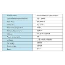 Load image into Gallery viewer, 0.1-0.3 ppm Multi-Purpose Water Ozonator for Faucet or Aeration Stone Connection
