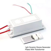 Load image into Gallery viewer, 1000-3500mg/h Ceramic Ozone Plate with Base + Ozone Power Unit Kit
