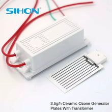 Load image into Gallery viewer, 1000-3500mg/h Ceramic Ozone Plate with Base + Ozone Power Unit Kit
