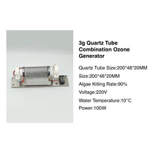 Load image into Gallery viewer, 3/7g/h Quartz Tube, Stainless Steel Mesh Ozone Generator with Ozone Power Supply
