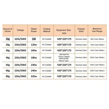 Load image into Gallery viewer, 30-60g/h Portable Commercial Ozone Generator for Odor Control
